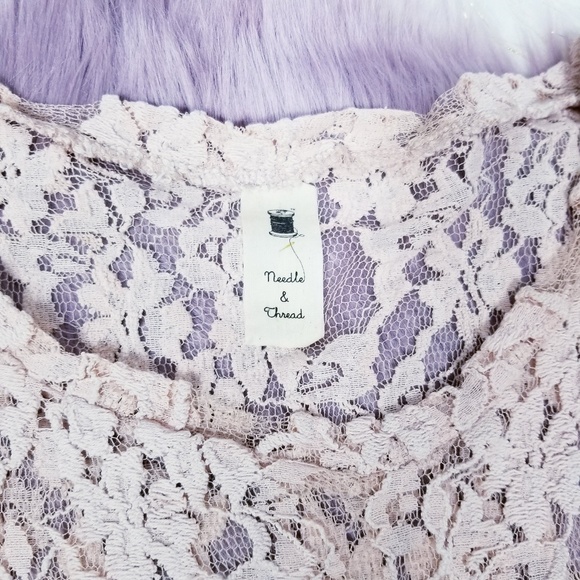 Vintage needle and thread lace top - Picture 2 of 6